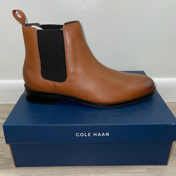 Cole Haan Men's Brown Chelsea Boots - Picture 1 of 4